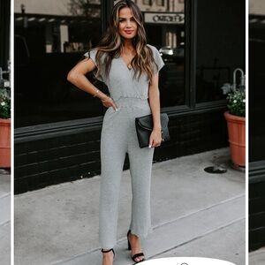 Elegant Gray Women's Jumpsuit